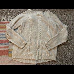 Cream knit sweater